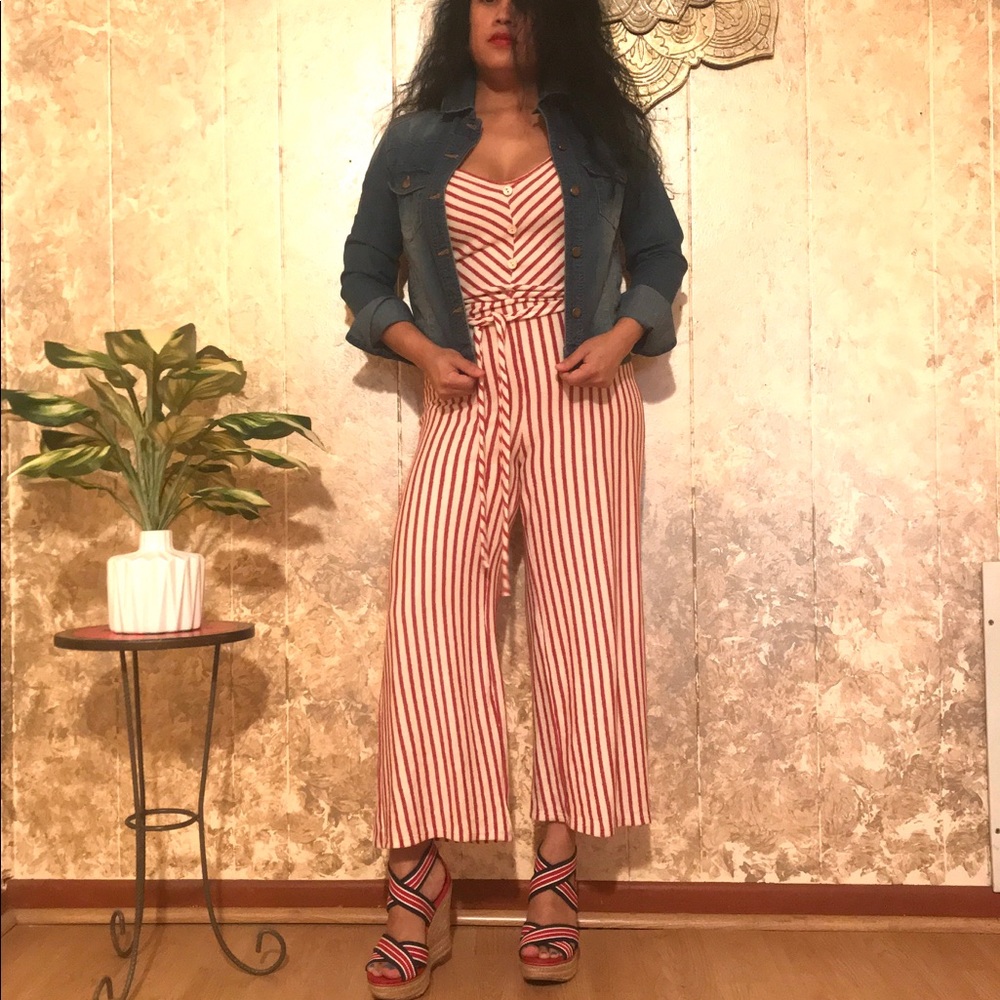 Striped Jumpsuit